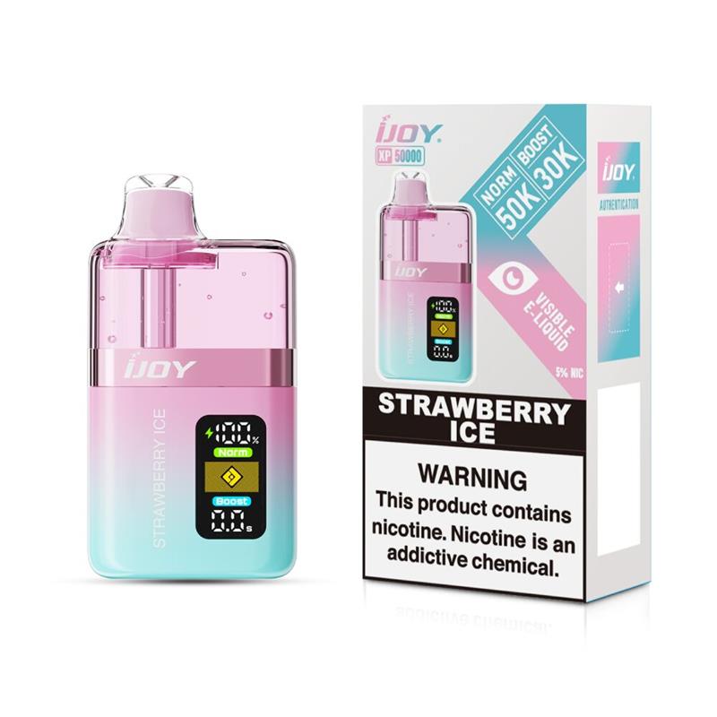 iJoy XP50000 Disposable Strawberry Ice with packaging