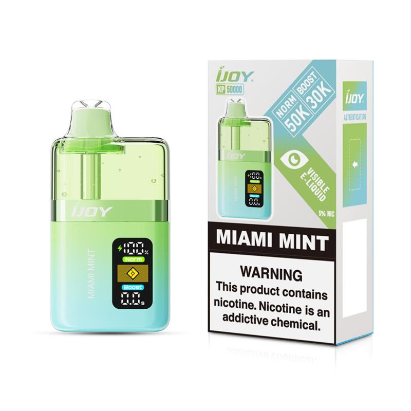 iJoy XP50000 Disposable Miami Mint with packaging