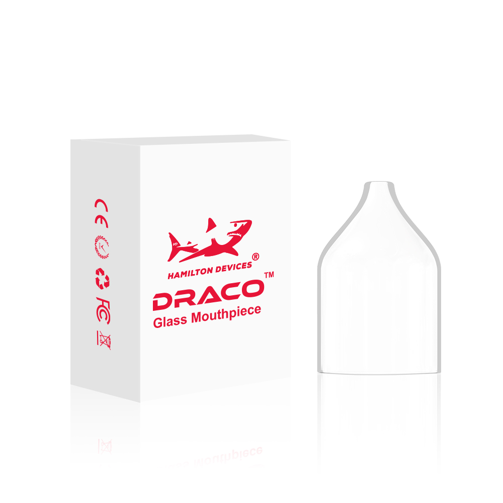 Hamilton Draco Glass Mouthpiece Clear with packaging