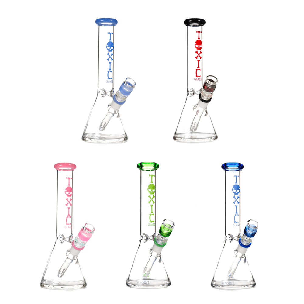 MKGlass TX75 Toxic Beaker Water Pipe 10″ Group Image