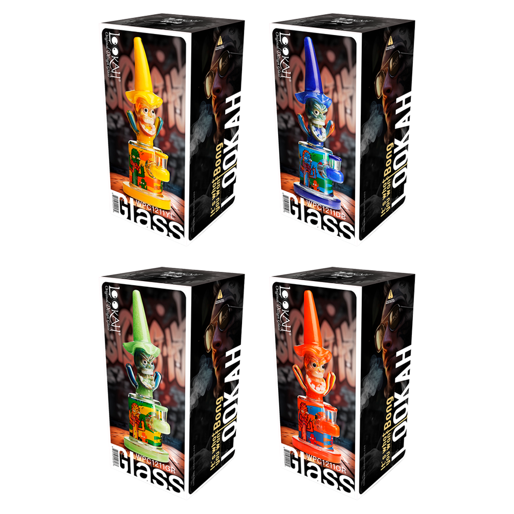 Lookah 10.6″ Cool Hooded Cactus Water Pipe (WPC1211) Group Photo