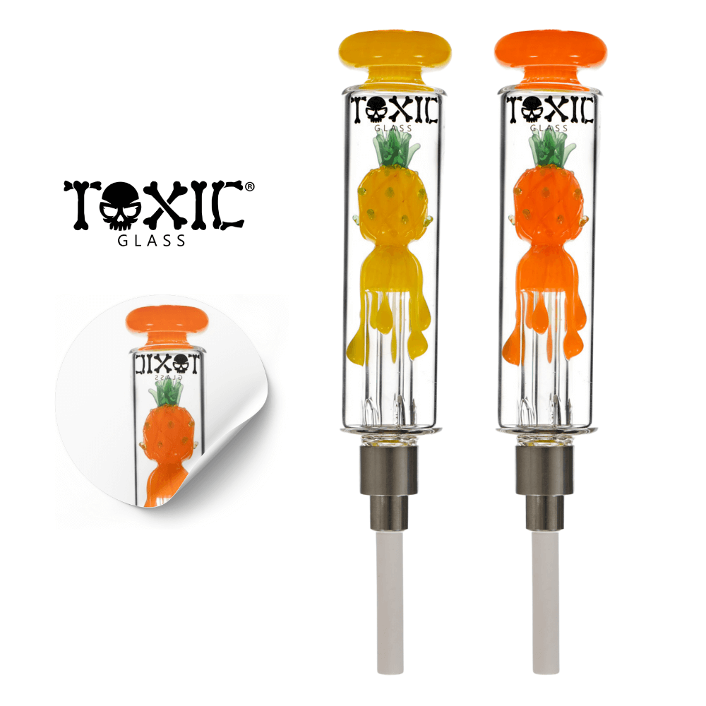 MKGlass (Nectar Collector) TXNC29 Toxic Dripping Pineapple Group Photo