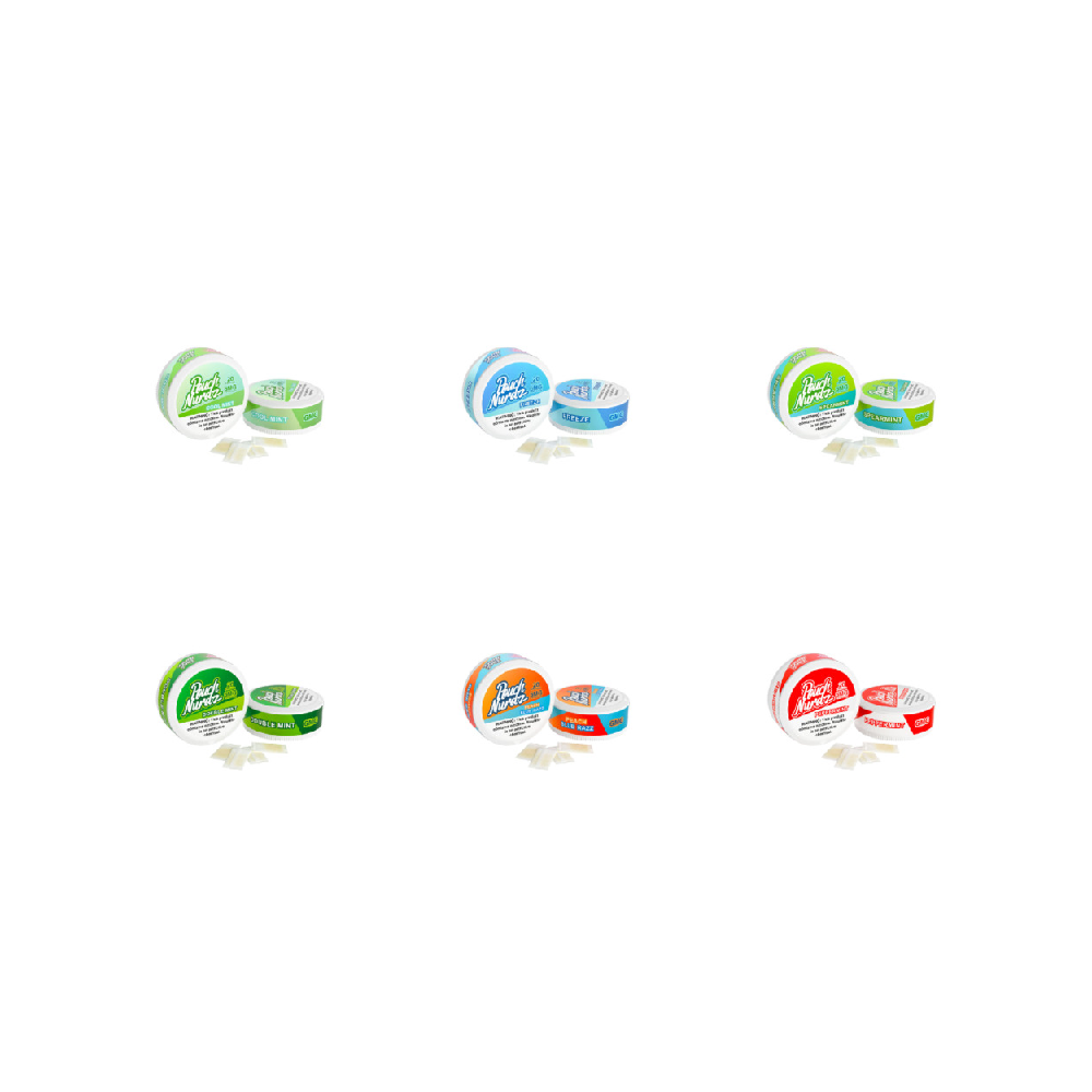 Pouch Nurdz Nicotine Pouch (20ct Can)(5pc Display) Group Photo