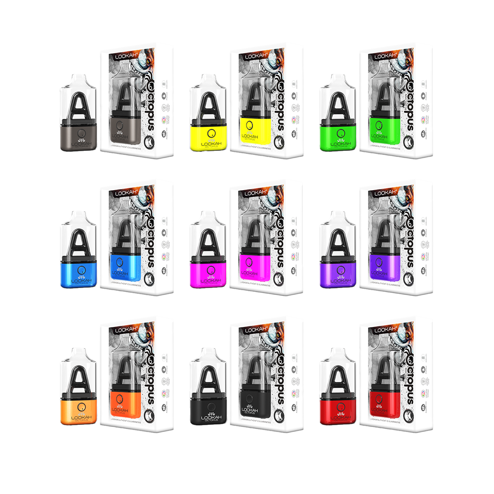 Lookah (Wax Vaporizer) Octopus E-Rig Group Photo