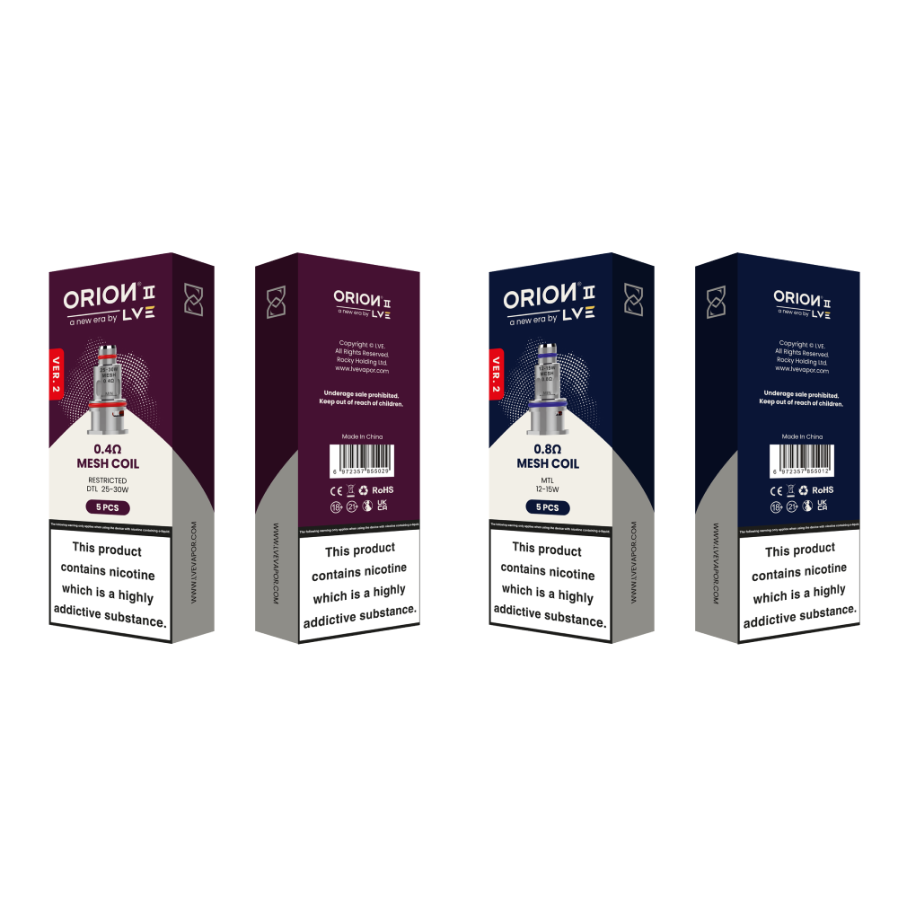LVE Orion II V2 Mesh Replacement Coils group photo