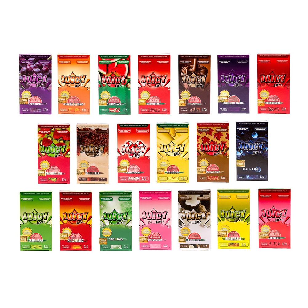 Juicy Jay’s Wraps Rolling Papers (32-Pack) Group Photo