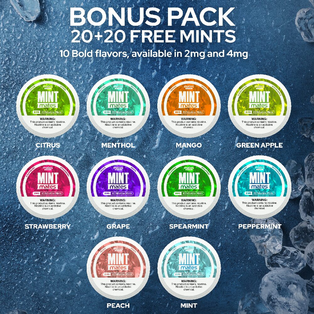 MintMates (DSPLY 5pc)(Nic Mints)(40ct Can)(SAS) Group Photo