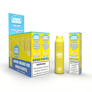 VDX Puff Daddy Disposable | 6000 Puffs | 14mL Lemon Headz Ice with Open Box Set