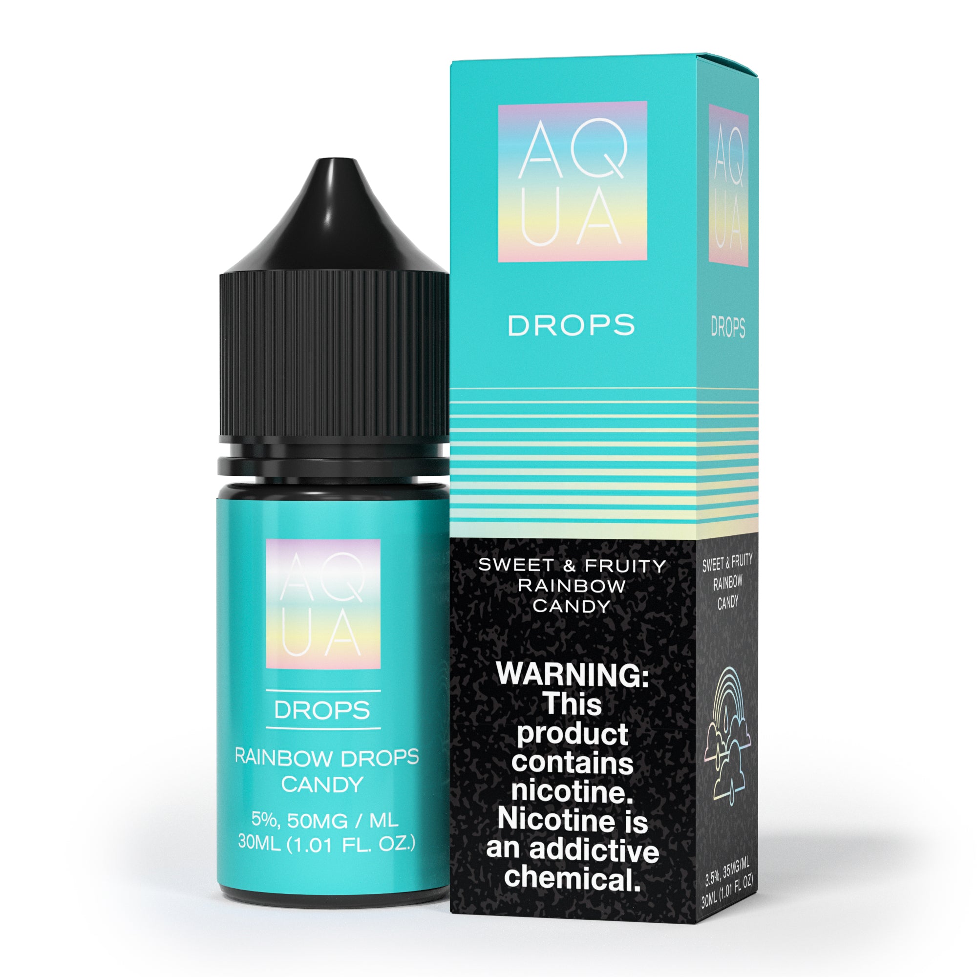 Drops Aqua TFN Salts 30mL with packaging