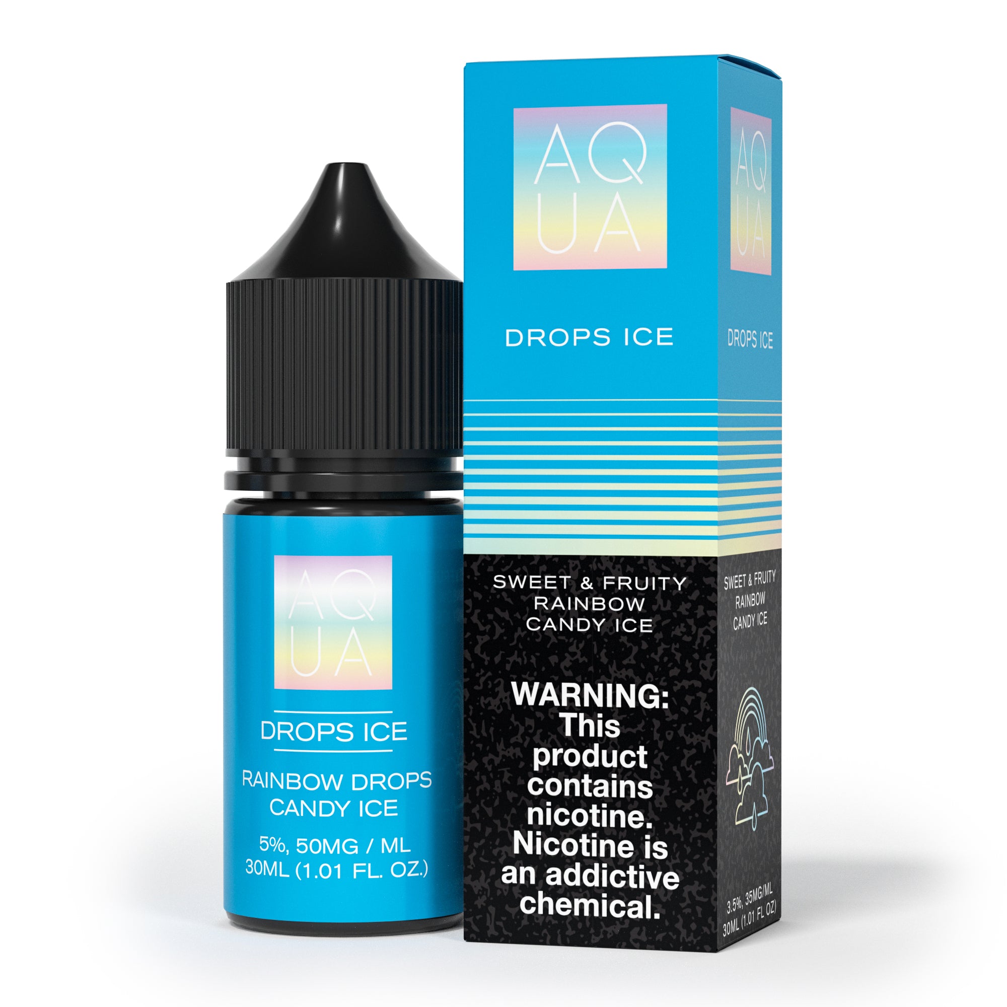 Drops Menthol Aqua TFN Salts 30mL with packaging
