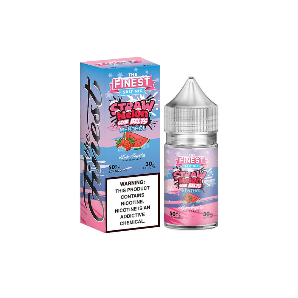 Straw Melon Sour Belts Menthol by Finest SaltNic 30ML with Packaging