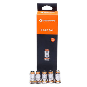 GeekVape Aegis Boost Coils (5-Pack) 0.2 ohm with packaging
