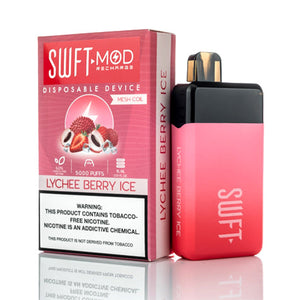 SWFT Mod Disposable 5000 Puffs 15mL 50mg Lychee Berry Ice with Packaging