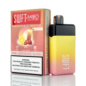 SWFT Mod Disposable 5000 Puffs 15mL 50mg Pink Lemonade Lush with Packaging