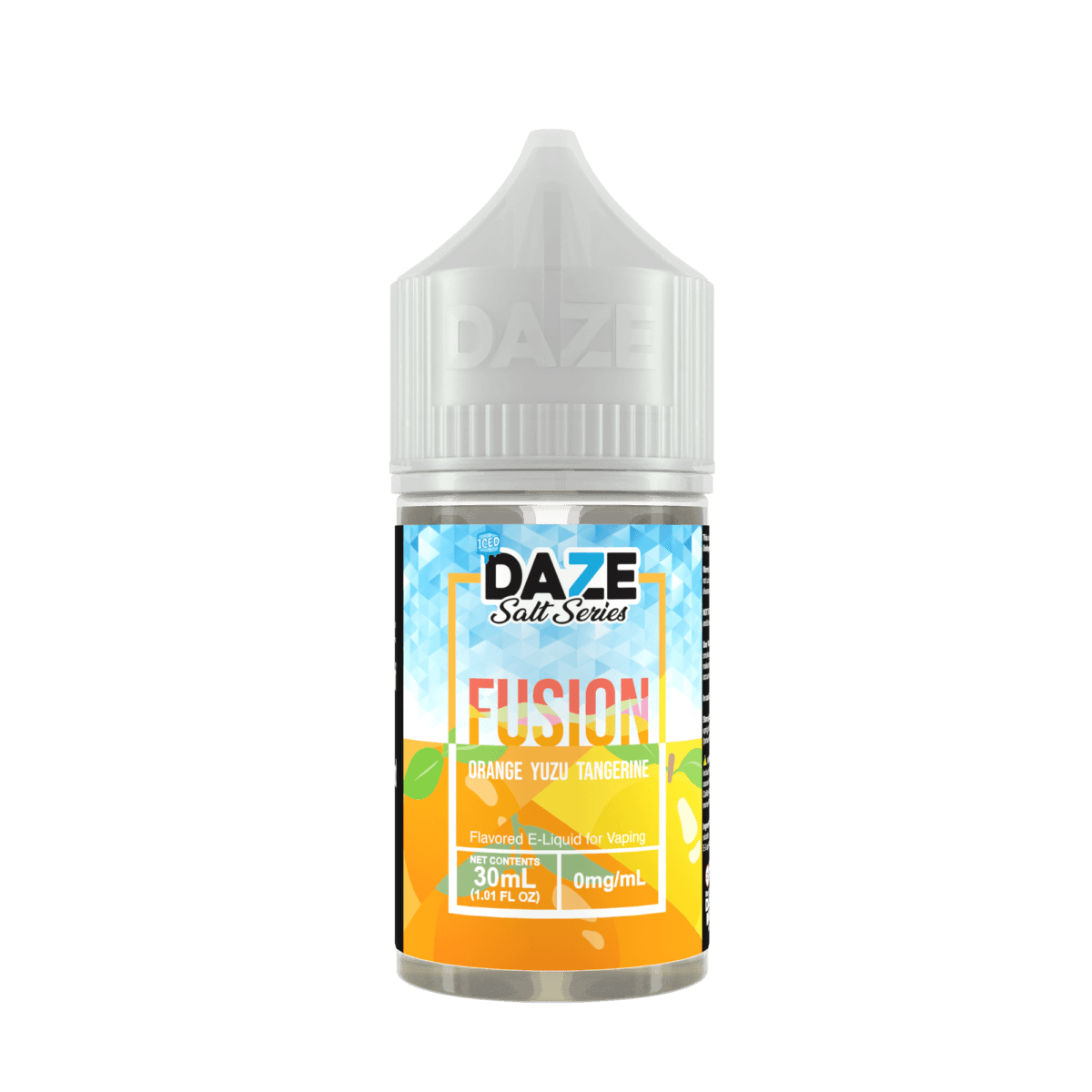 Orange Yuzu Tangerine Iced 7Daze Fusion Salts 30mL 30mg bottle