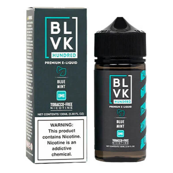 Blue Mint BLVK TFN 100mL 0mg bottle with packaging