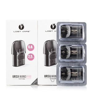 Lost Vape Ursa Replacement Pods | 2.5mL - 0.8 ohm with packaging