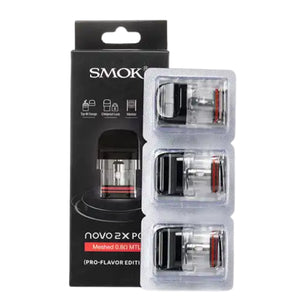 SMOK Novo 2X Meshed 0.8Ω MTL Pod (3pack) - With Packaging