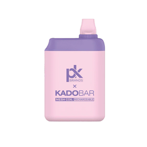 KadoBar PK5000 5000 Puffs 14mL 50mg Disposable Straw Razz Cherry Iced