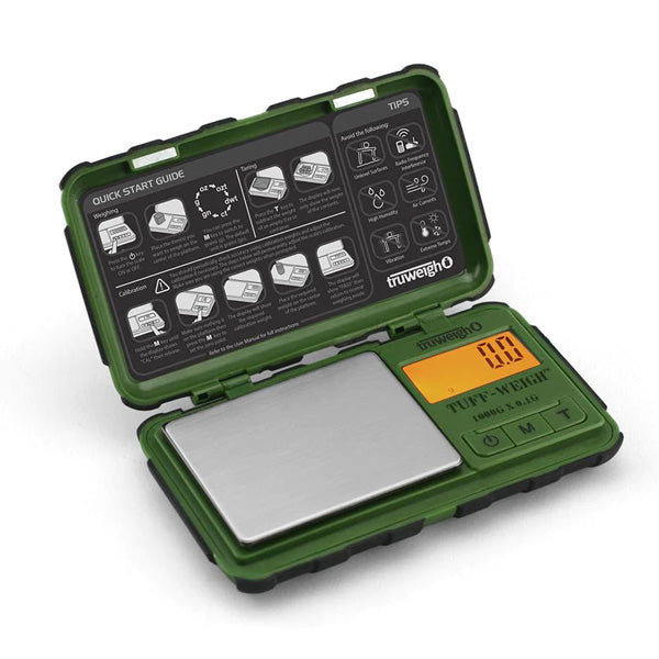 Truweigh Tuff-Weigh Scale – 200G x 0.01g Green Black