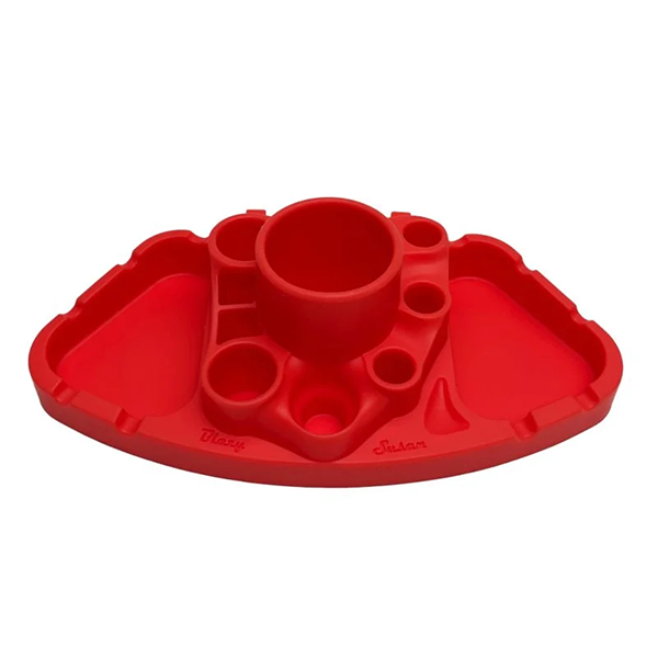 Blazy Susan Silicone Deluxe Dab Station Red