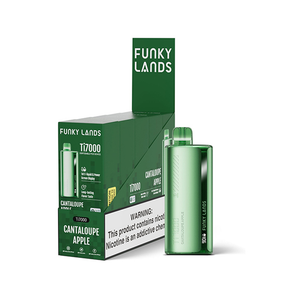 Funky Lands Ti7000 7000 Puff 12.8mL 40-50mg Disposable Cantaloupe Apple with Packaging