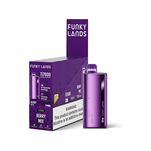 Funky Lands Ti7000 7000 Puff 12.8mL 40-50mg Disposable Berry Mix with Packaging