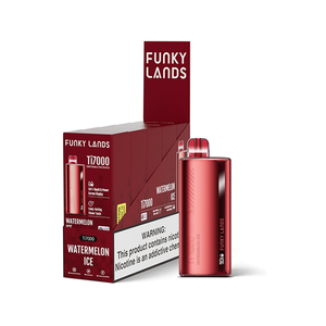 Funky Lands Ti7000 7000 Puff 12.8mL 40-50mg Disposable Watermelon Ice with Packaging