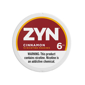 ZYN Nicotine Pouches (15ct Can)(5-Can Pack) Cinnamon