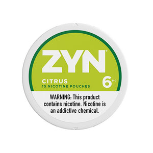 ZYN Nicotine Pouches (15ct Can)(5-Can Pack) Citrus