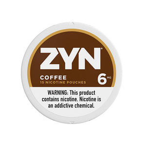 ZYN Nicotine Pouches (15ct Can)(5-Can Pack) Coffee