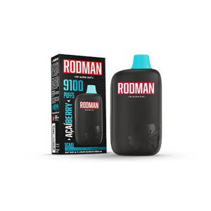 Aloha Sun Rodman 9100 Puffs 16mL 50mg Disposable Acai Berry with packaging