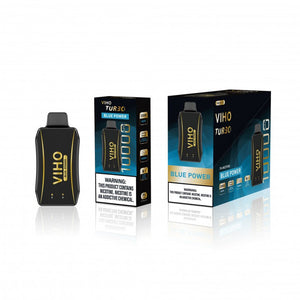 Viho Turbo 10000 Puffs (17mL) 50mg Disposable Blue Power with packaging