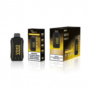 Viho Turbo 10000 Puffs (17mL) 50mg Disposable Coconut Pineapple with packaging