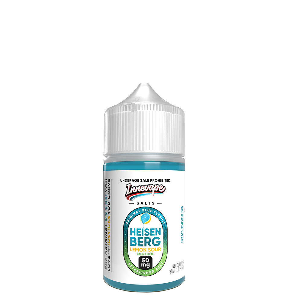 Heisenberg Lemon Sour Menthol Innevape Salts 30mL 50mg bottle