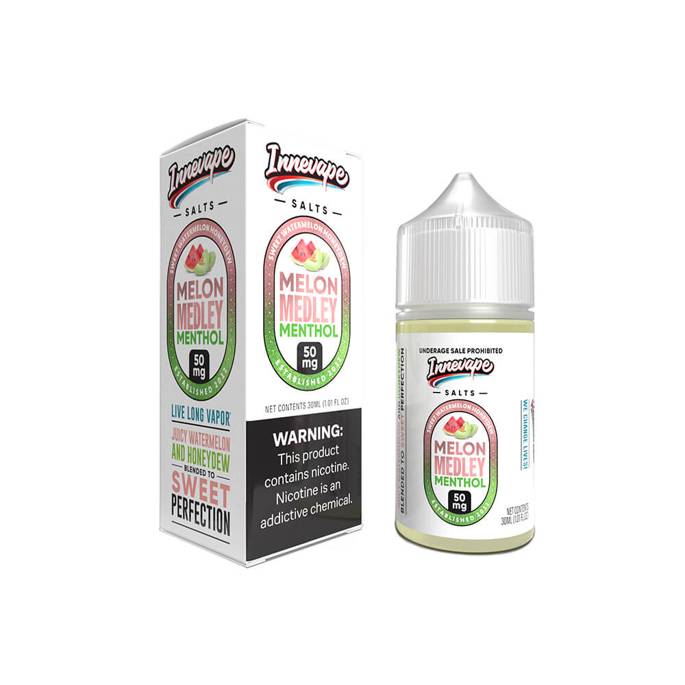 Melon Medley Menthol Innevape Salts 30mL with Packaging