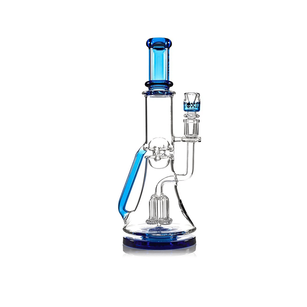MKGlass TX40 Toxic Squid Perc Recycler Beaker Water Pipe Blue