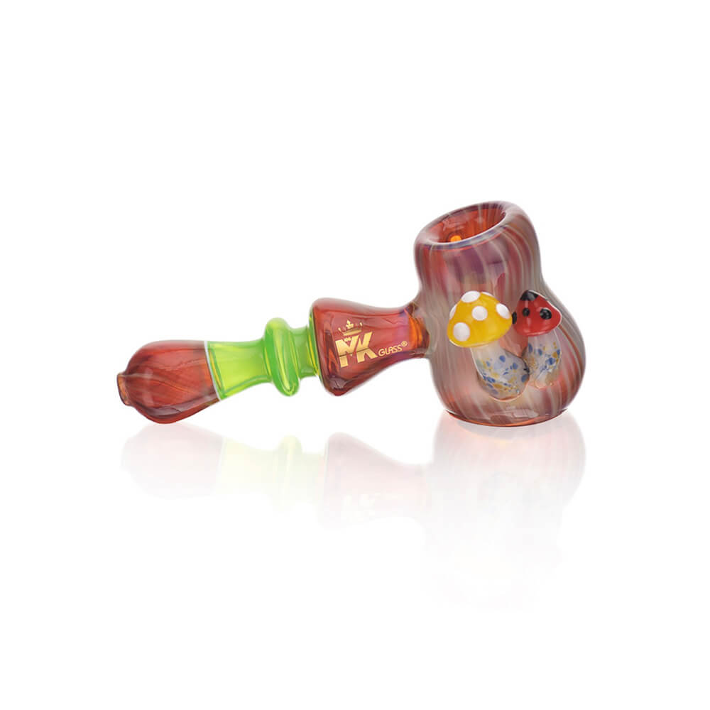 MKGlass MKHnn Shroomz Glass Hand-Pipe Green