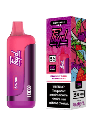 FRYD Disposable 12,0000 Puffs (17mL) 50mg Strawberry Cherry Watermelon Ice
