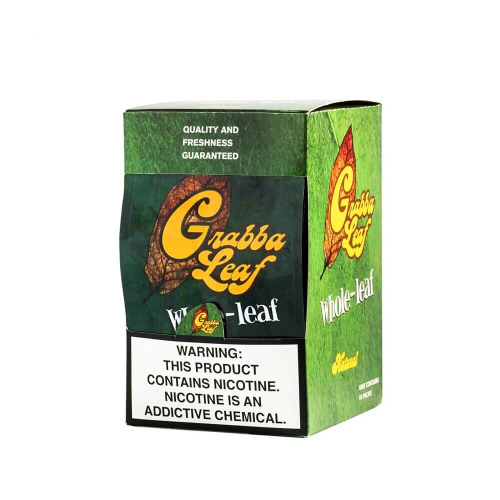 Grabba Leaf Cigar Leaf 1-Whole Leaf (10ct Display Box)