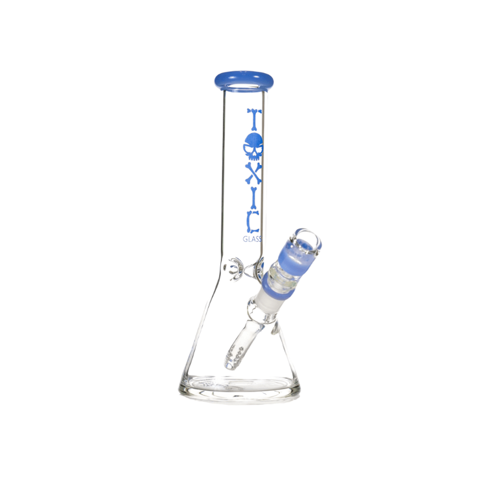 MKGlass TX75 Toxic Beaker Water Pipe 10″ Jade Blue