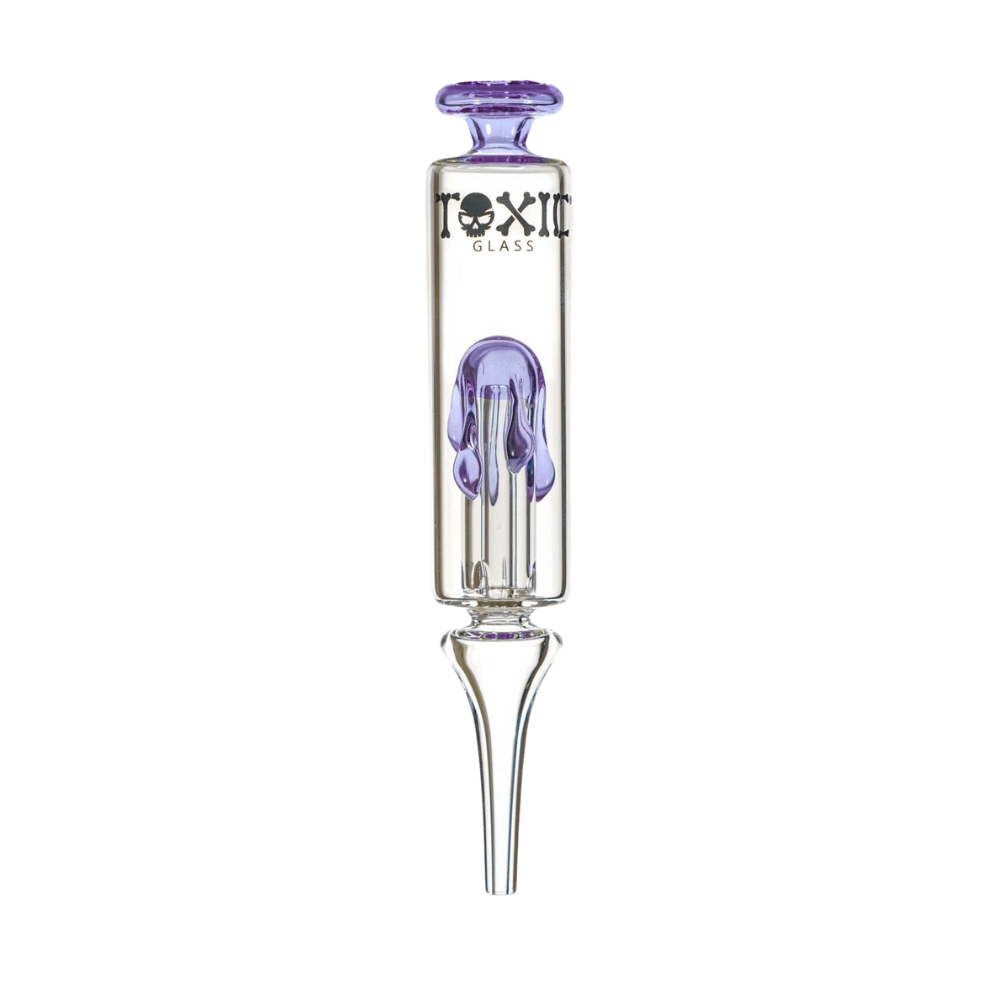 MKGlass TXNC30 Toxic Drip Glass Nectar Collector | Purple