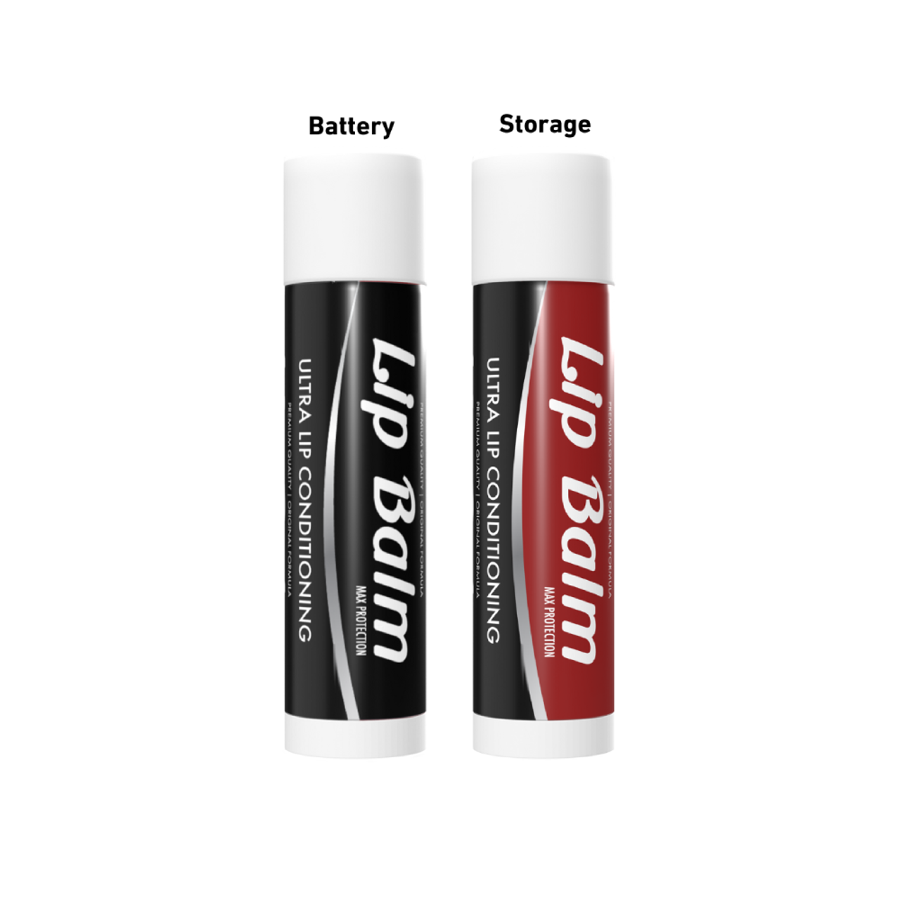 Smyle Labs Lip Balm (Chapstick) Cart Pen Battery Red/Black