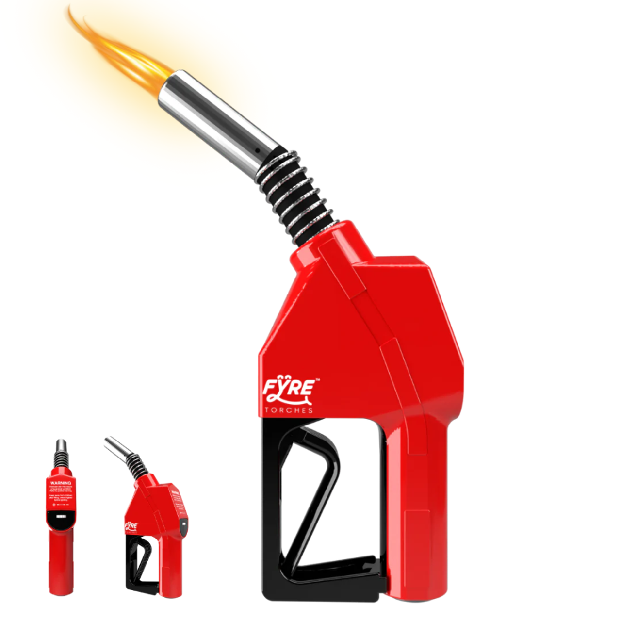 Smyle Labs Fyre “Gas Pump” Shaped Torch Refillable and Adjustable Flame Red