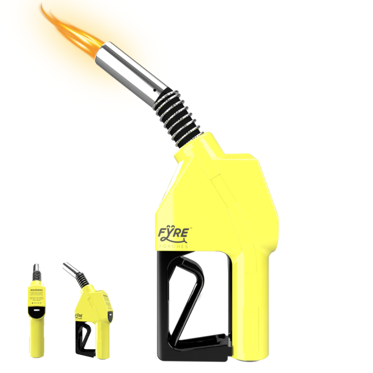 Smyle Labs Fyre “Gas Pump” Shaped Torch Refillable and Adjustable Flame Yellow