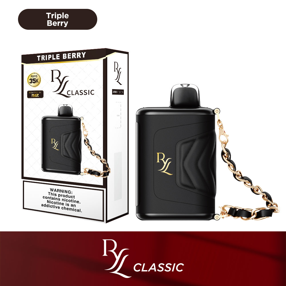RYL Classic 35k Disposable Triple Berry with packaging