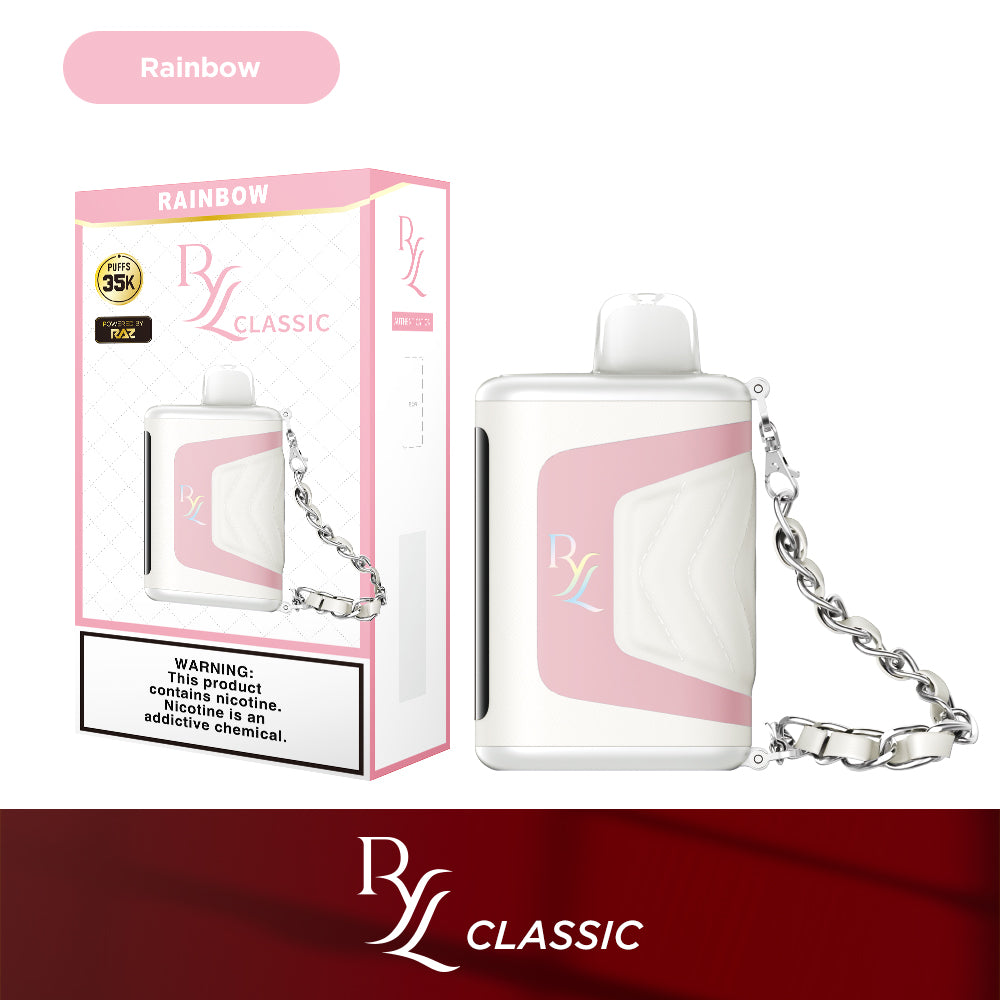 RYL Classic 35k Disposable Rainbow with packaging