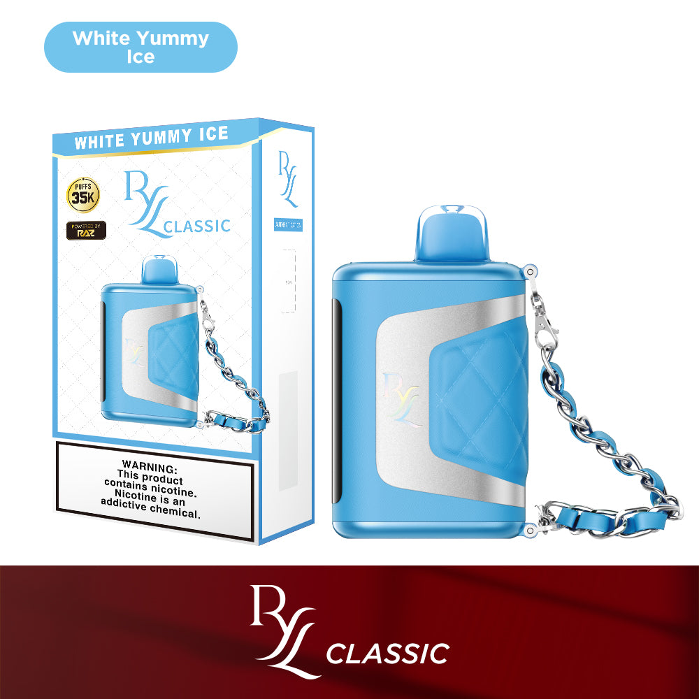 RYL Classic 35k Disposable White Yummy Ice with packaging