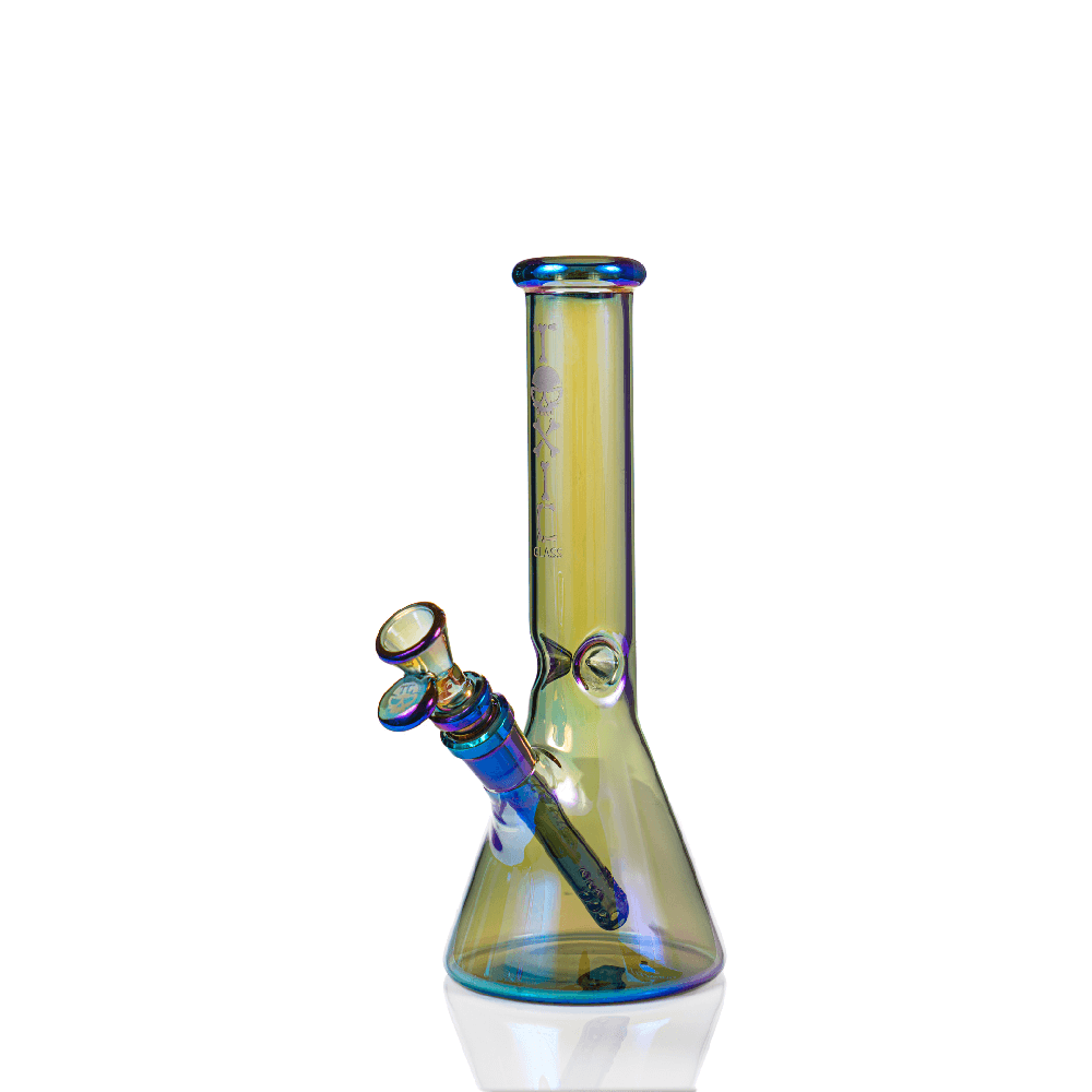 MKGlass (Water Pipe) TX98 10″ Electroplated Trophy Beaker Blue / Purple