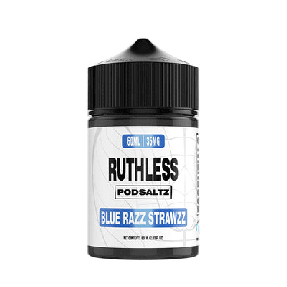 Blue Razz Strawzz Ruthless Essentials Salts 60mL bottle